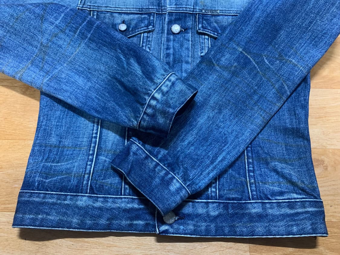 DIESEL KIMTI LONG 디젤 오일-워시드 데님 트러커(S사이즈) 상품이미지3