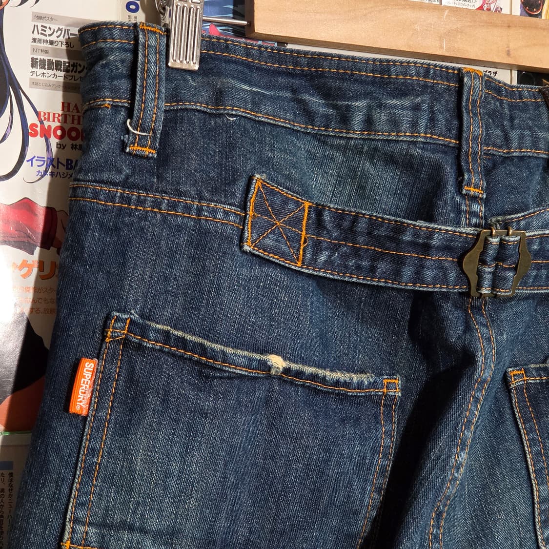 수퍼 드라이 신치백 중청 데님 팬츠 상품이미지4