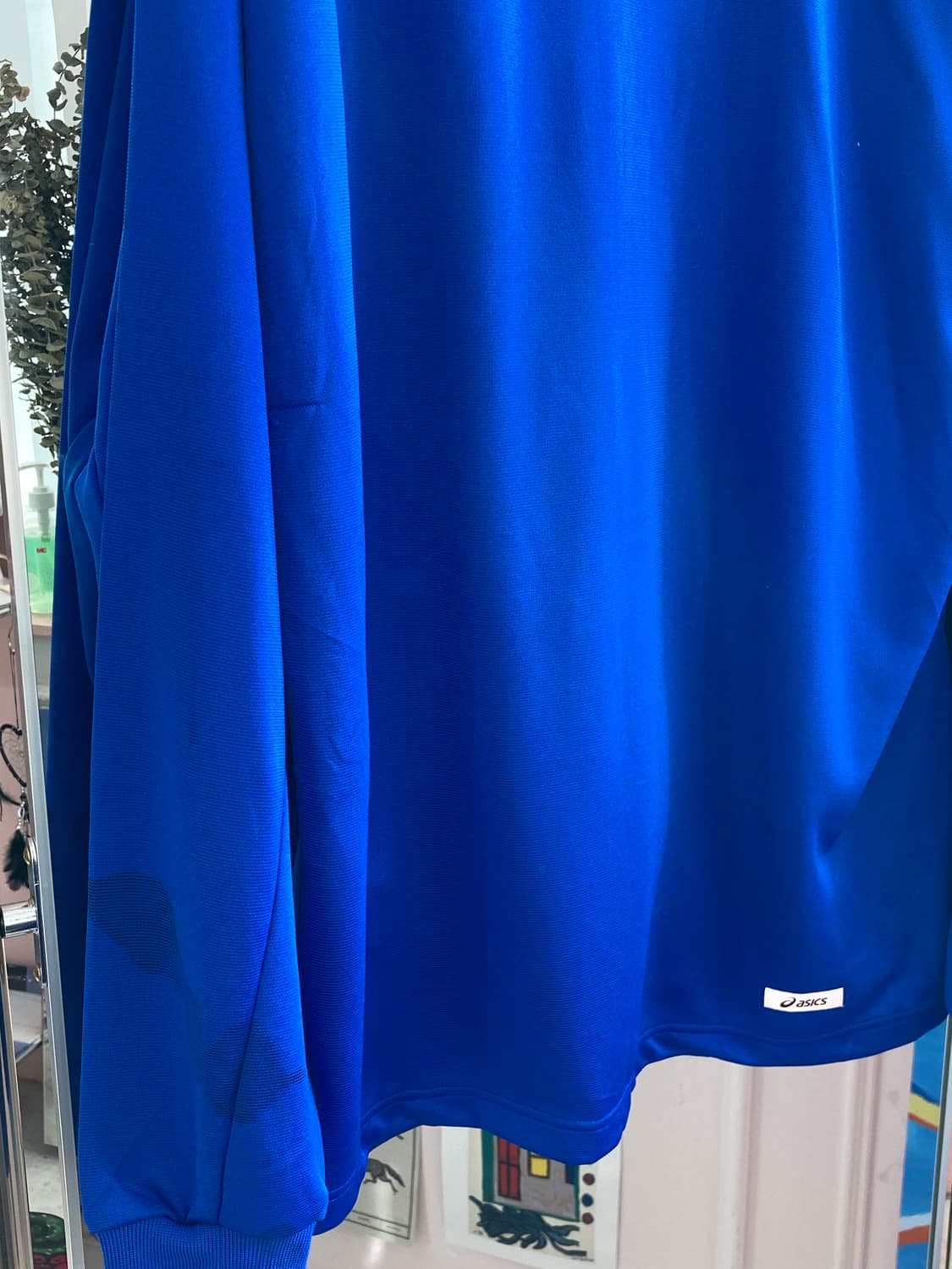 asics 아식스 블루 후리스 집업 상품이미지6