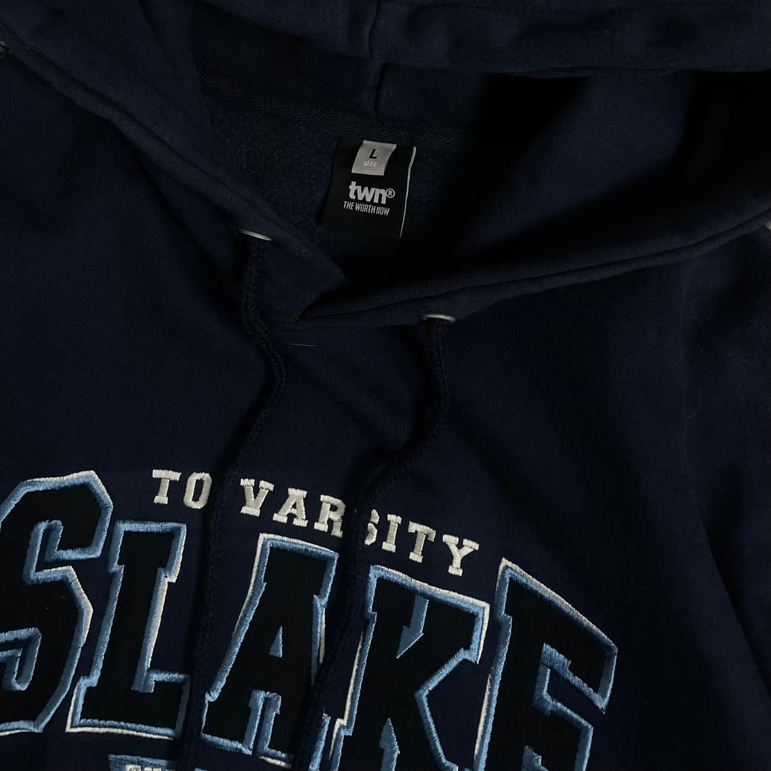 TWN 슬레이크 올드스쿨 네이비 후드 티셔츠y 3949 상품이미지5