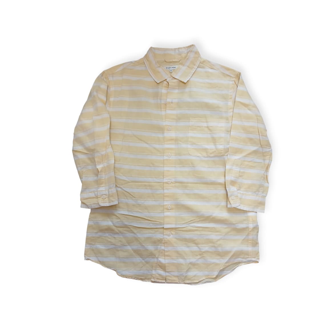 Global work 엘로우 린넨 셔츠 상품이미지1