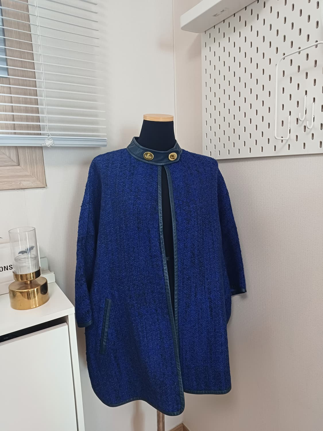 코치(COACH) 트위드 레더 트리밍 자켓  상품이미지1