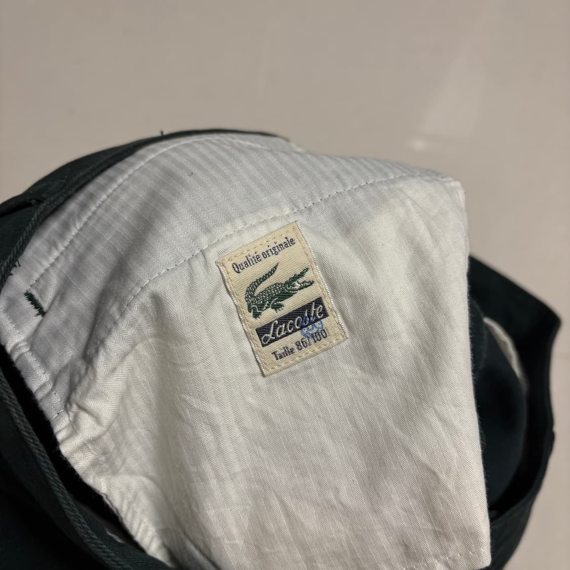 정품 라코스테 다크그린 치노팬츠 카키 면바지 34인치 상품이미지8