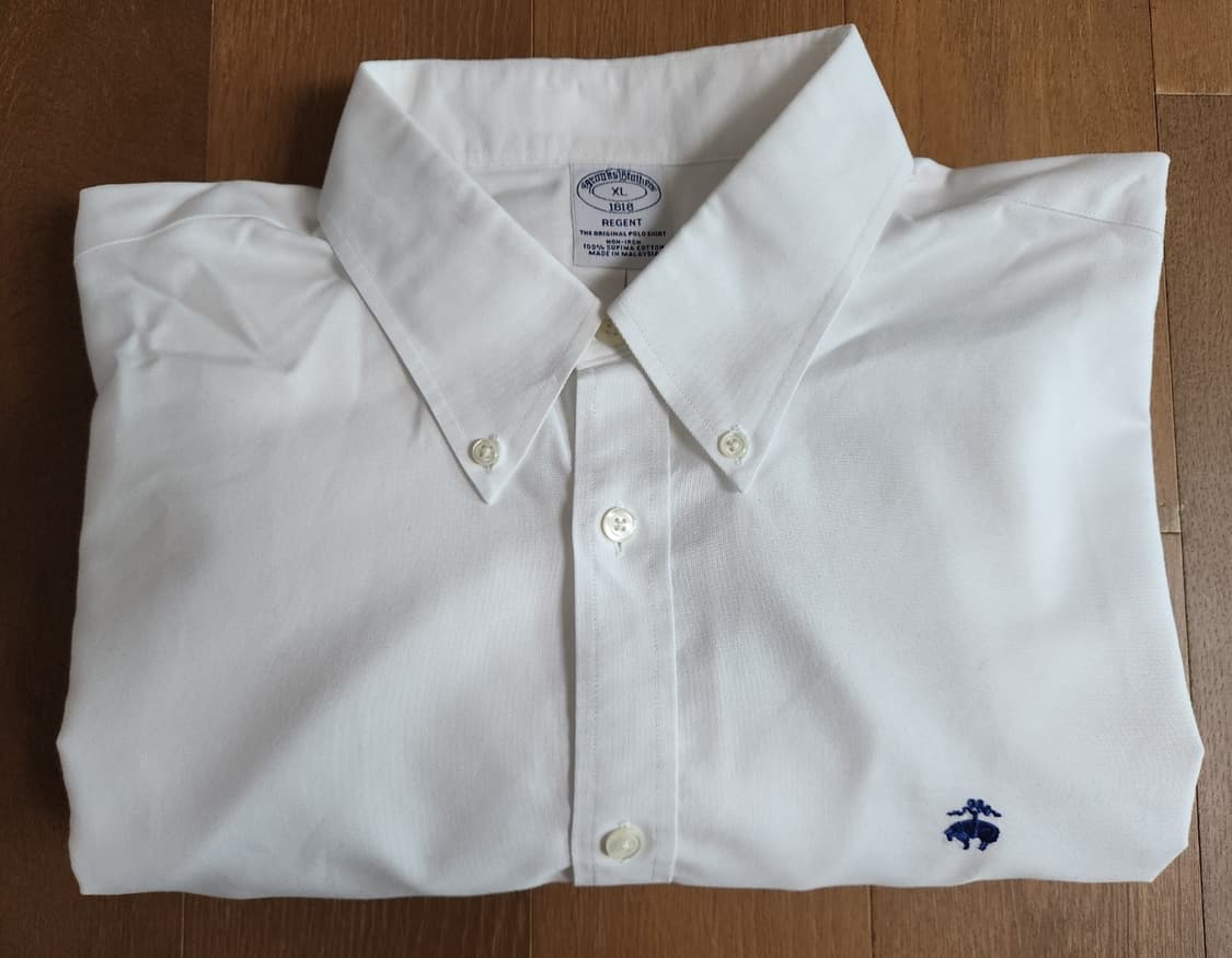 브룩스브라더스 리젠트핏 화이트 옥스포드셔츠(XL, 새상품) 상품이미지2