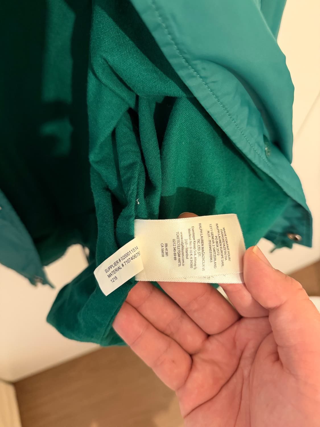 폴로 랄프로렌 그린 코치 자켓 XL 상품이미지4