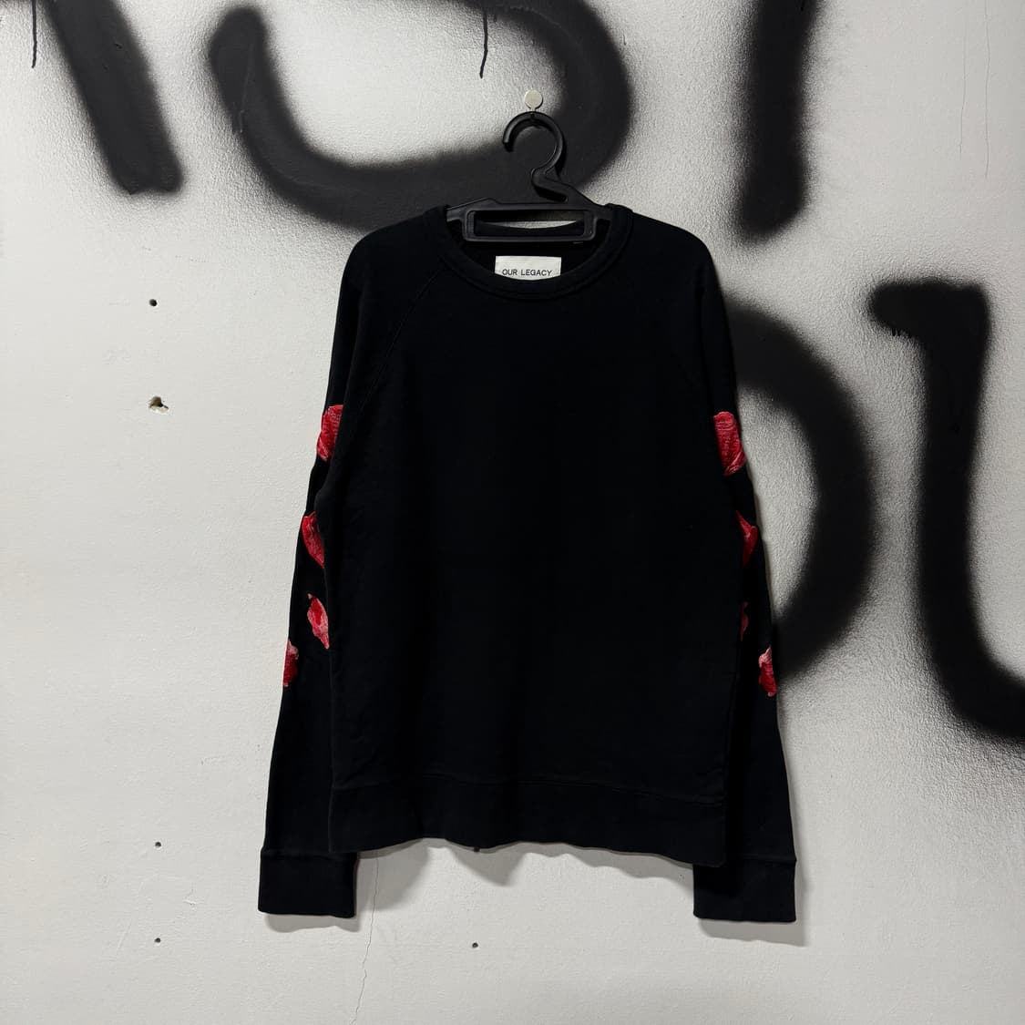 아워레가시 FW14 장미 로지스 스웻 셔츠 블랙 상품이미지1