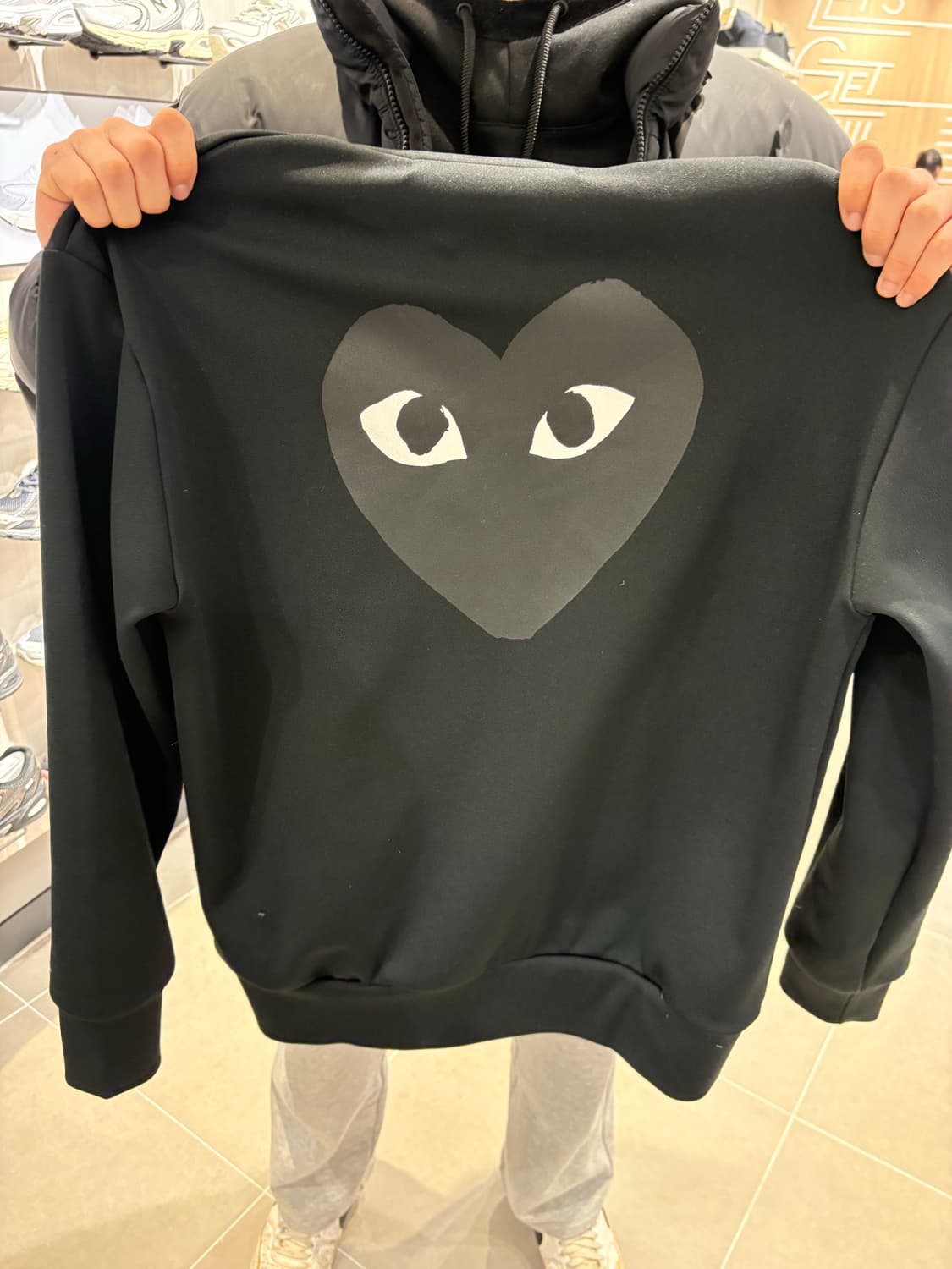 꼼데가르송 플레이 검정하트 져지 상품이미지2