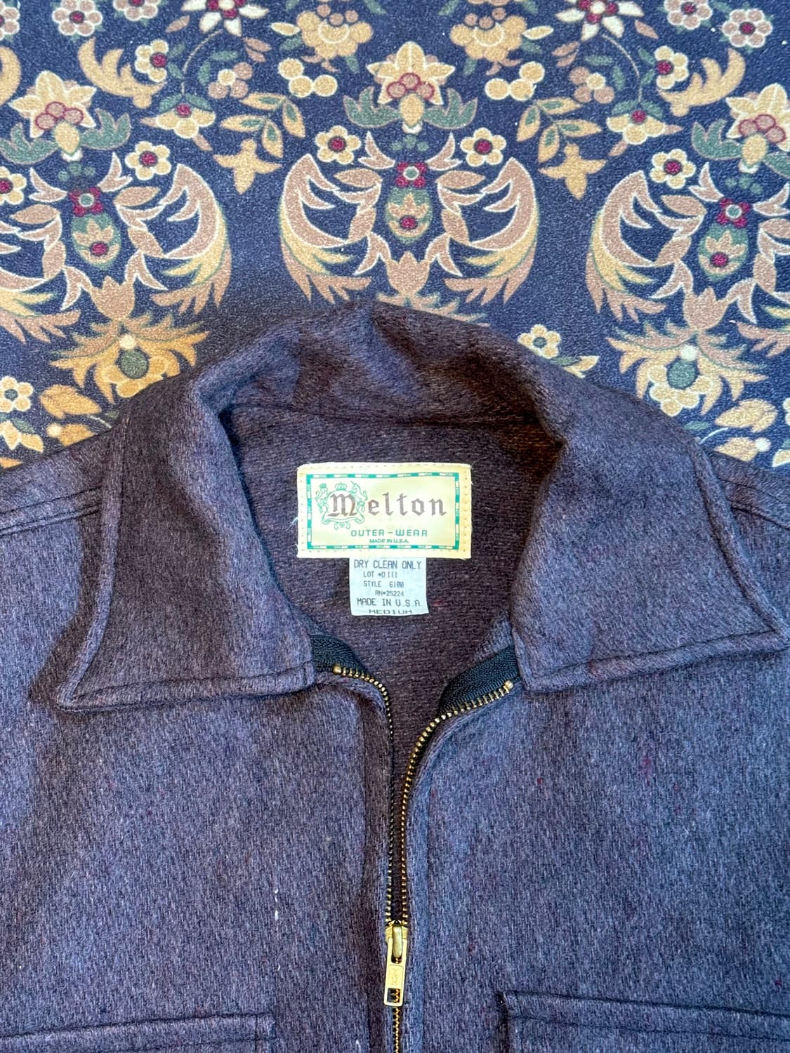 90s Melton 울 스포츠 자켓 워크자켓 상품이미지3