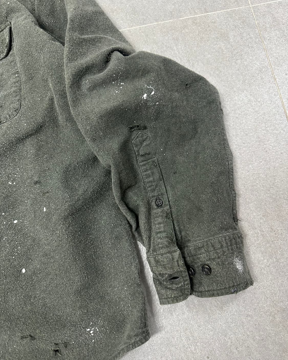 (2XL)빈티지 울 커스텀 셔츠-M2004 상품이미지4