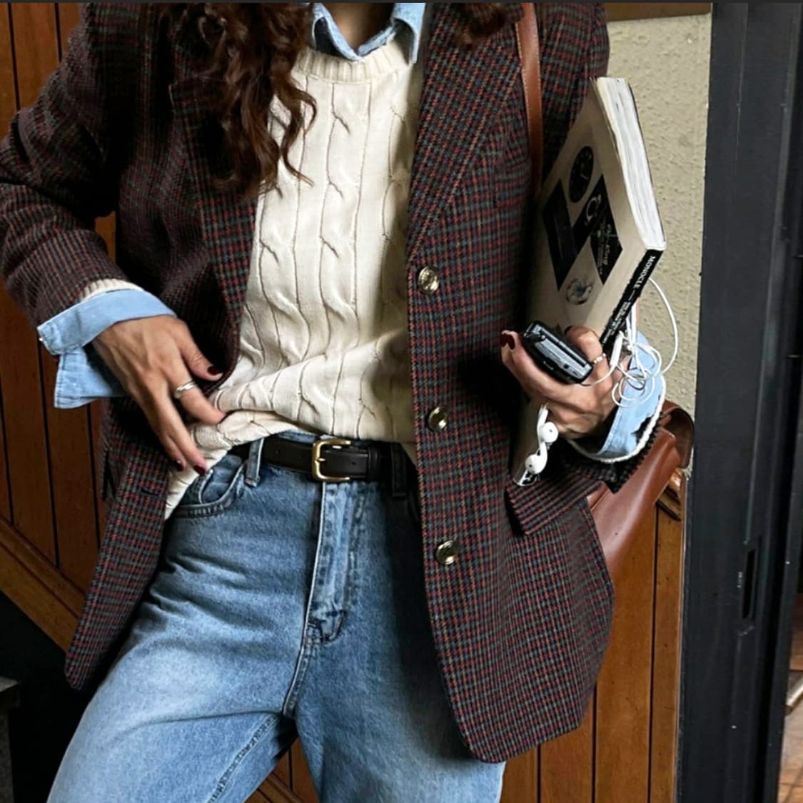 페미니크(FMNQ) 90's 체크자켓 프리사이즈 새상품 상품이미지1