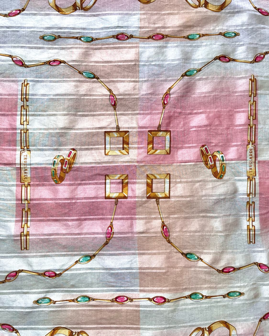 1980-90s TRUSSARDI Italian Silk Scarf 상품이미지8