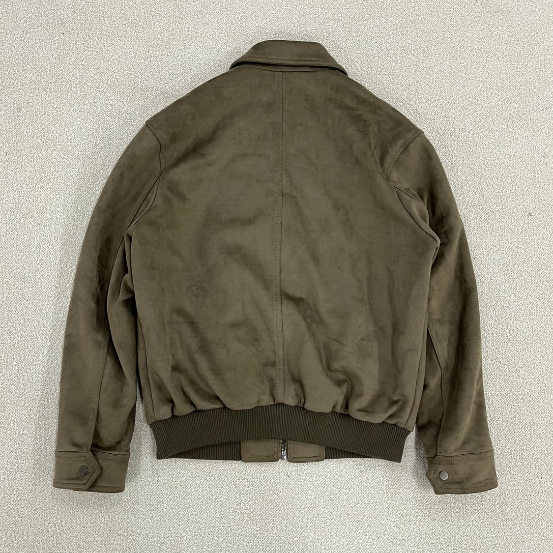 L 자라 라펠 카라넥 스웨이드 자켓 0209M1 상품이미지4