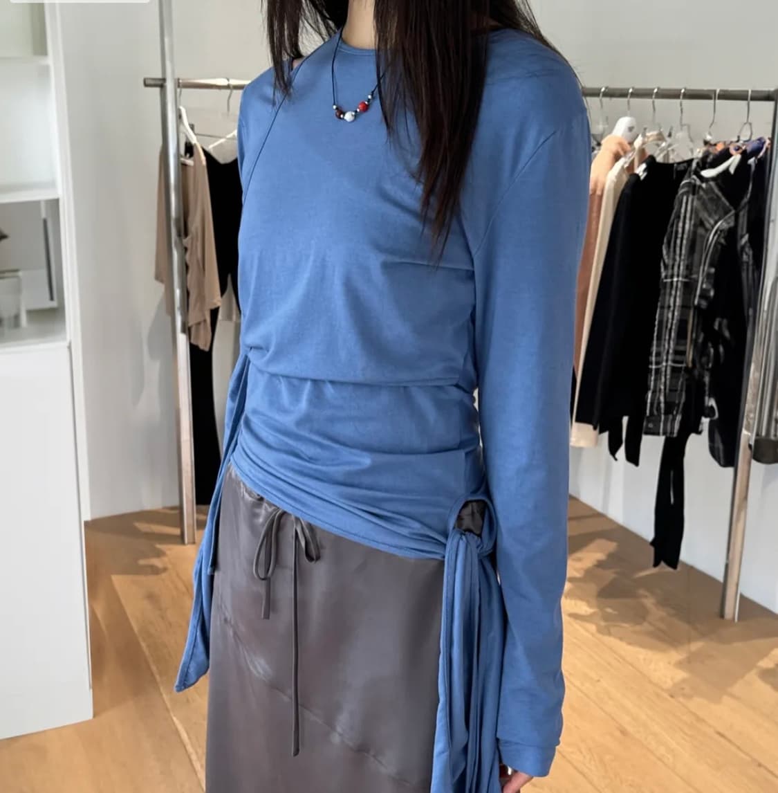 시메트릭 퍼센트 롱슬리브 (Blue) 상품이미지1