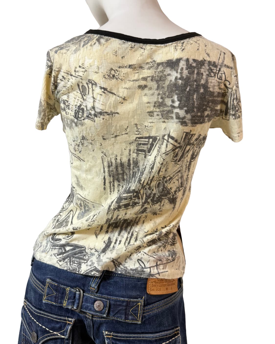 Y2k 갸루걸 그래픽 탑 상품이미지5