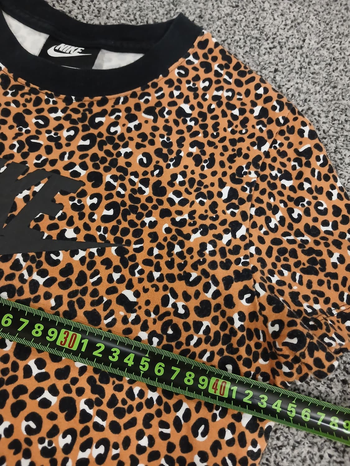 나이키 스우시 호피 레오파드 패턴 반팔 M 상품이미지6