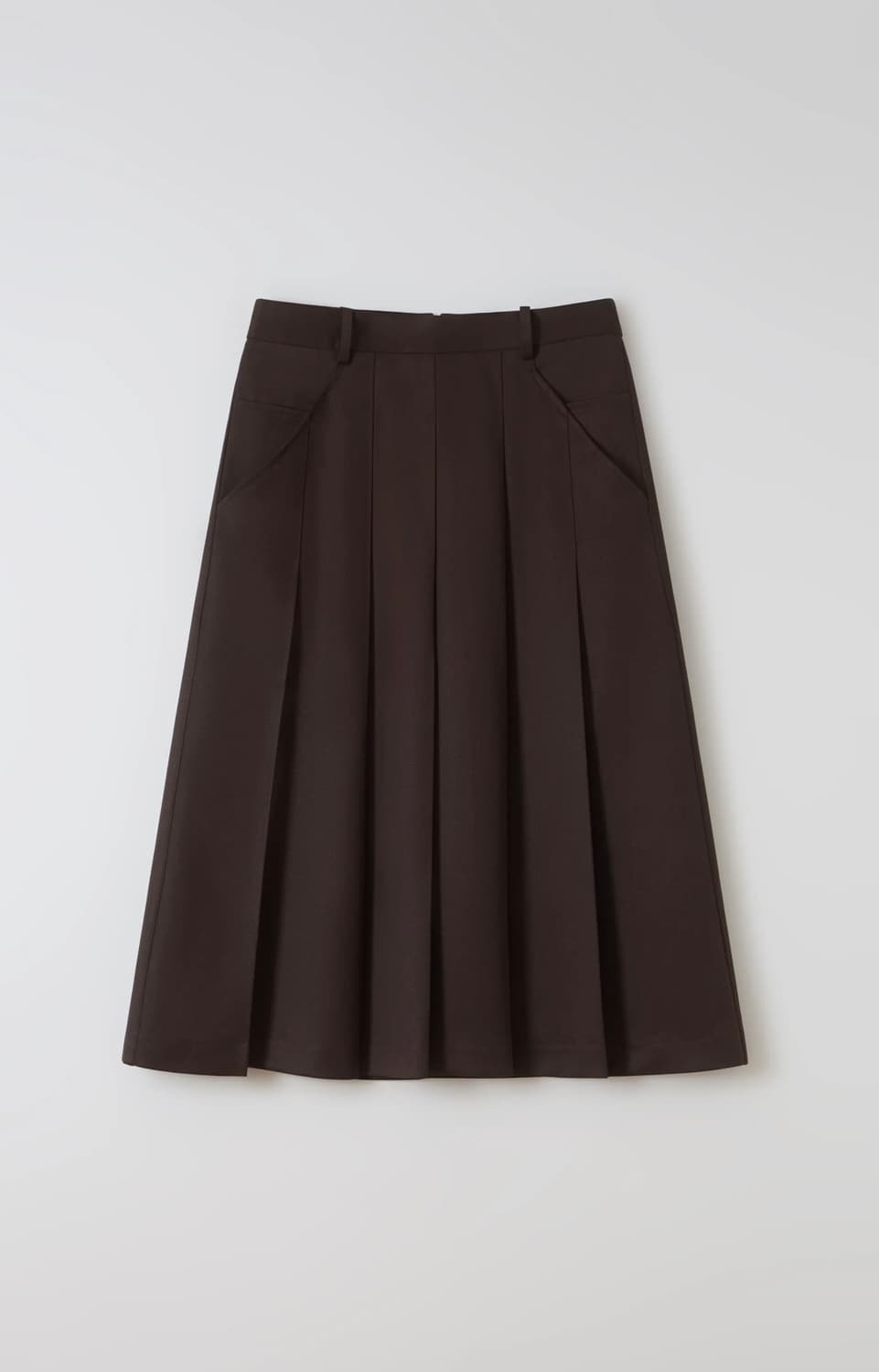 아우브아워 브라운 플리츠스커트 판매합니다(1사이즈) 상품이미지2
