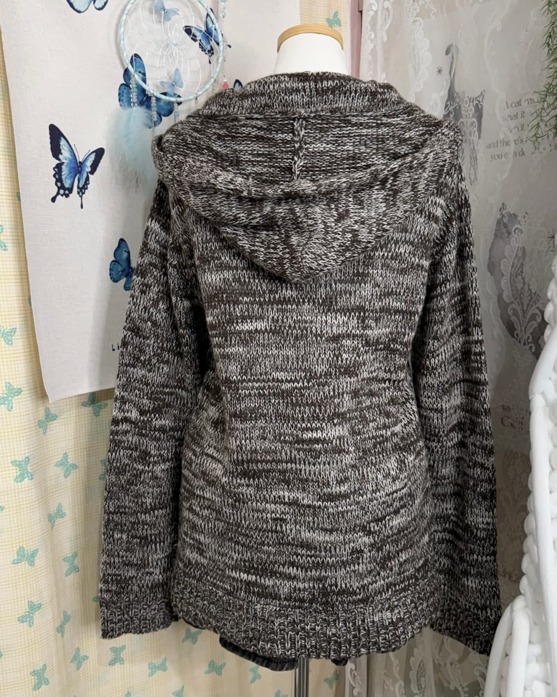 브라운 오레오 더플 후드 가디건  상품이미지9