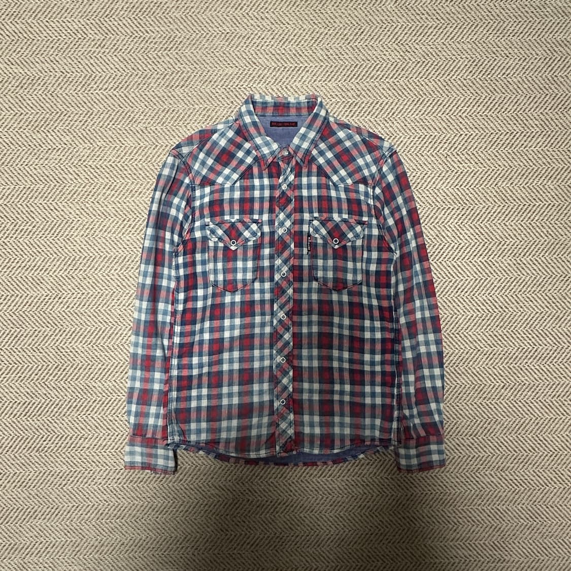 BLUE BLUE japan made check shirt 상품이미지1