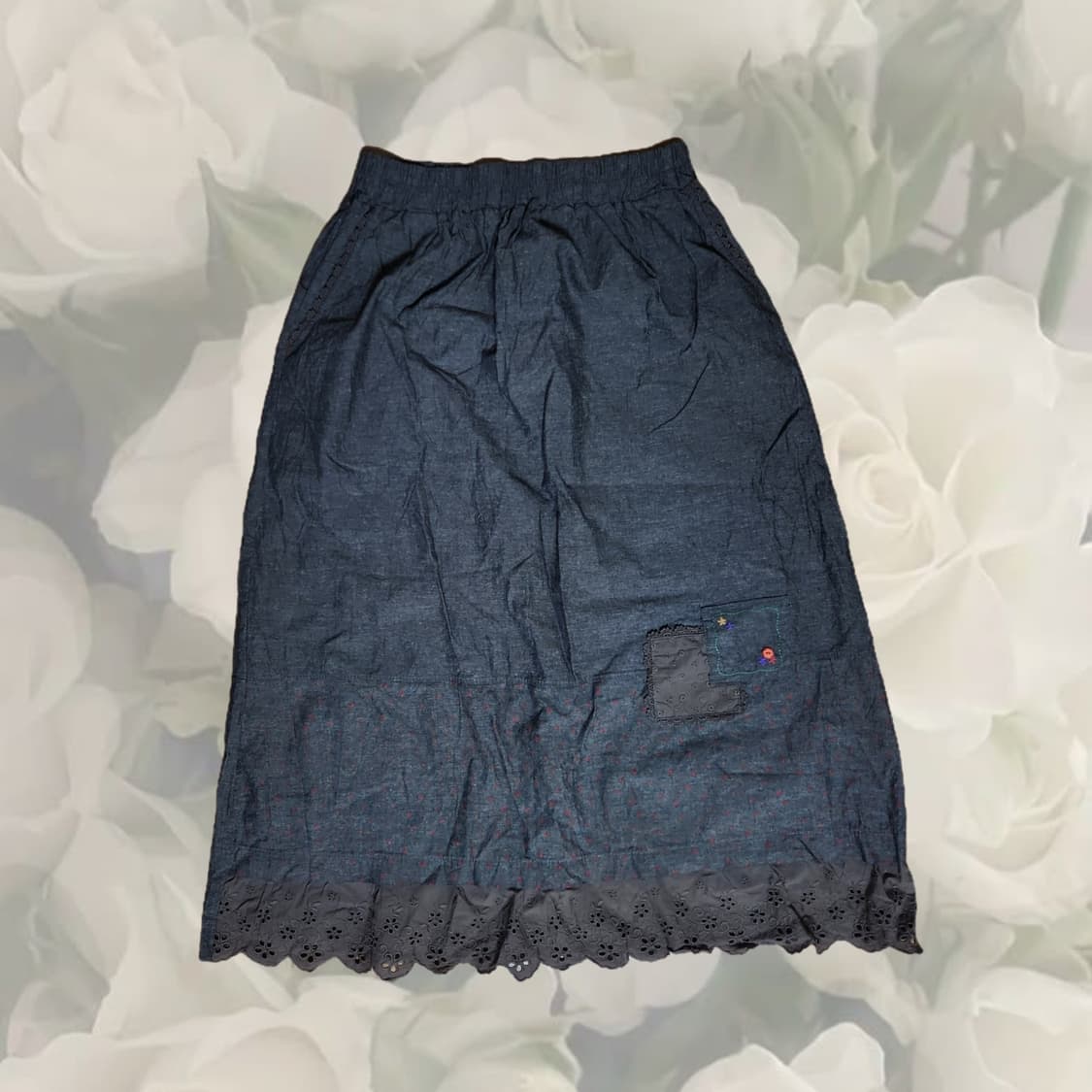 모리걸 패치 롱 스커트  상품이미지1