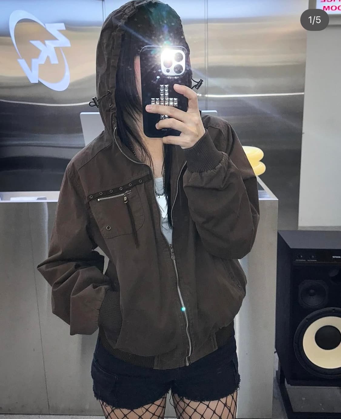 히코빈티지 아일렛 포인트 후드 자켓 상품이미지1
