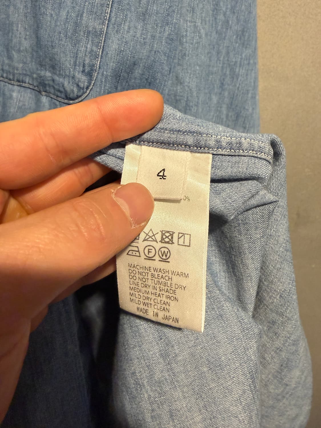 언필 데님셔츠 4(2XL) 상품이미지6