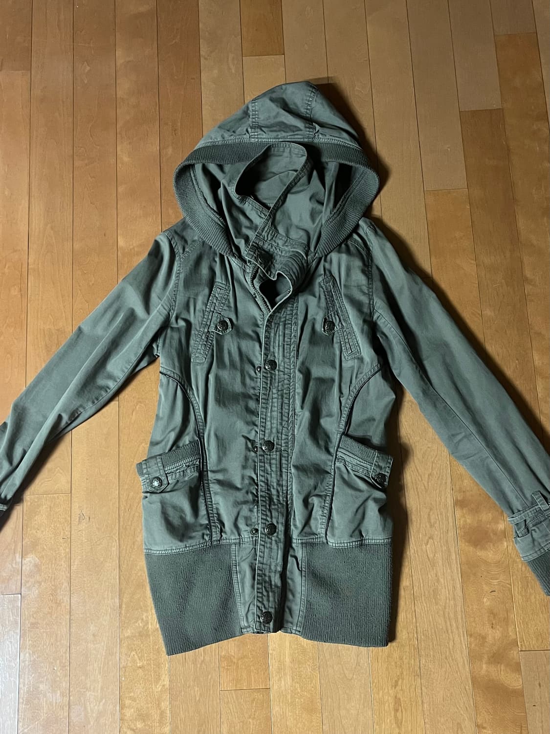 Wrist belted detail jacket 빈티지 하이넥 자켓 상품이미지1