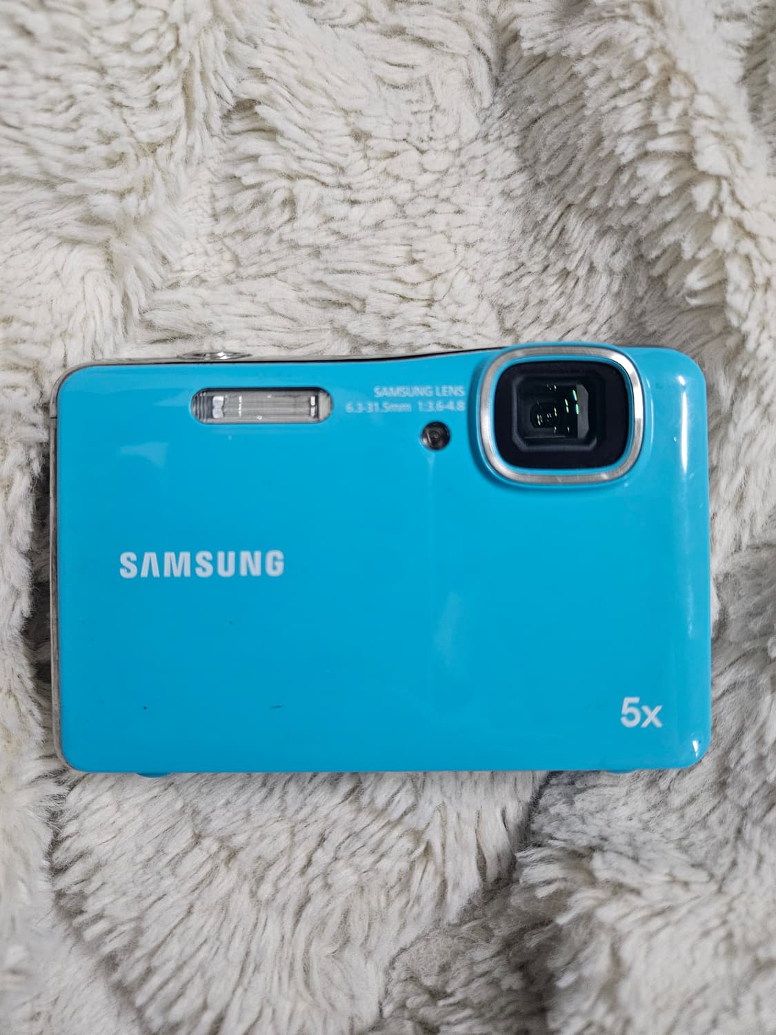 삼성 wp10 디지털카메라 하늘색 5x줌 레트로 디카 상품이미지1