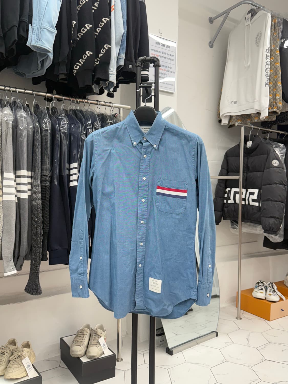 [2] 톰브라운 삼선 옥스포드 셔츠 상품이미지1