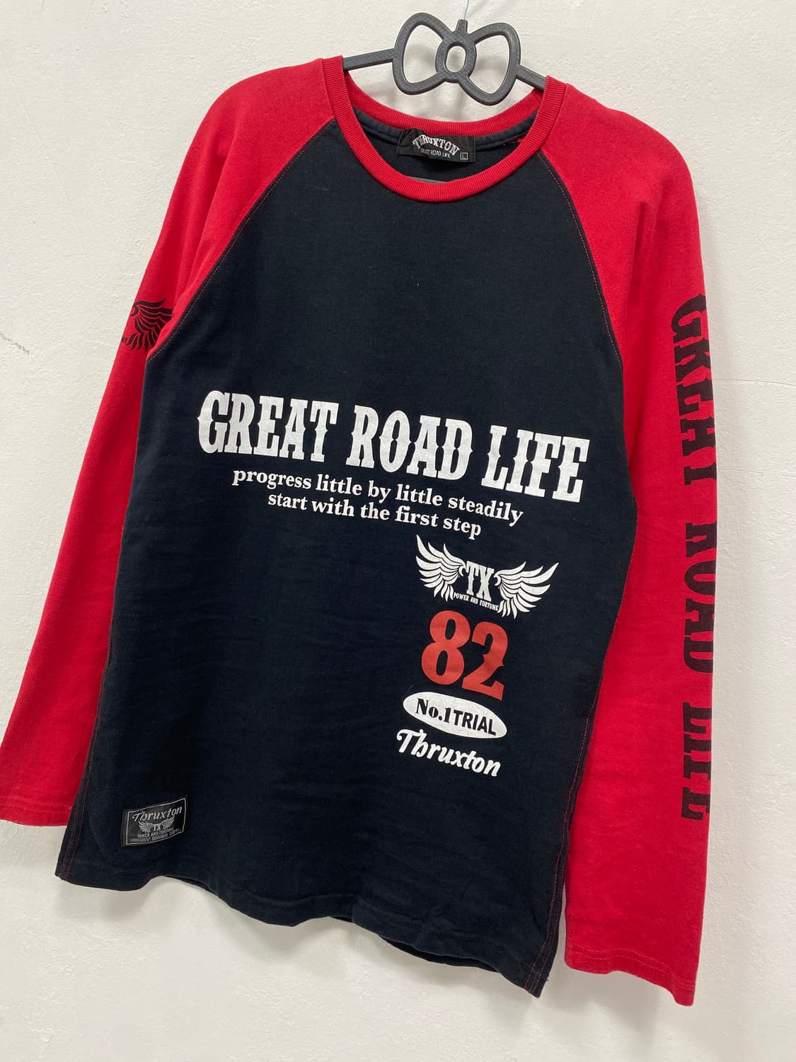 [THRUXTON] 펑크 y2k 날개 배색 롱슬리브 상품이미지7