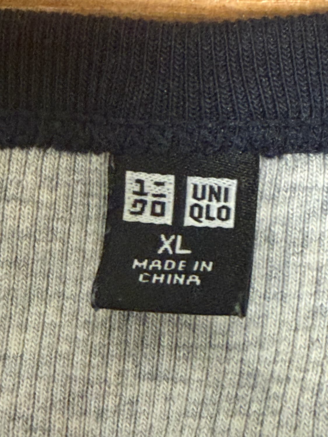 유니클로 소프트립 긴팔 티셔츠 나그랑 xl 네이비 상품이미지5