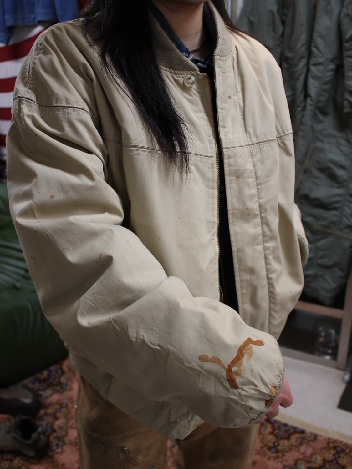  70s Thrashed MA-1 Talon zip Flight Jack 상품이미지2