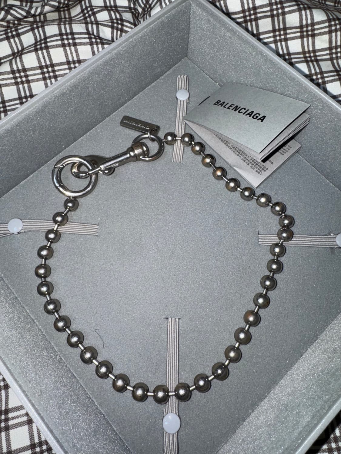 [OS] 발렌시아가 볼체인 목걸이 상품이미지1