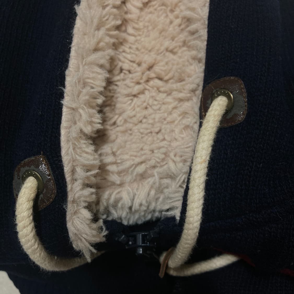 지프 노르딕 보아털 니트후드집업 S 상품이미지3