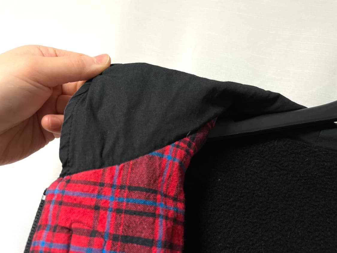 에밀리더스트레인지 여성 코듀로이 체크 펑크 스컬 더플 점퍼 M _ 레드 상품이미지8