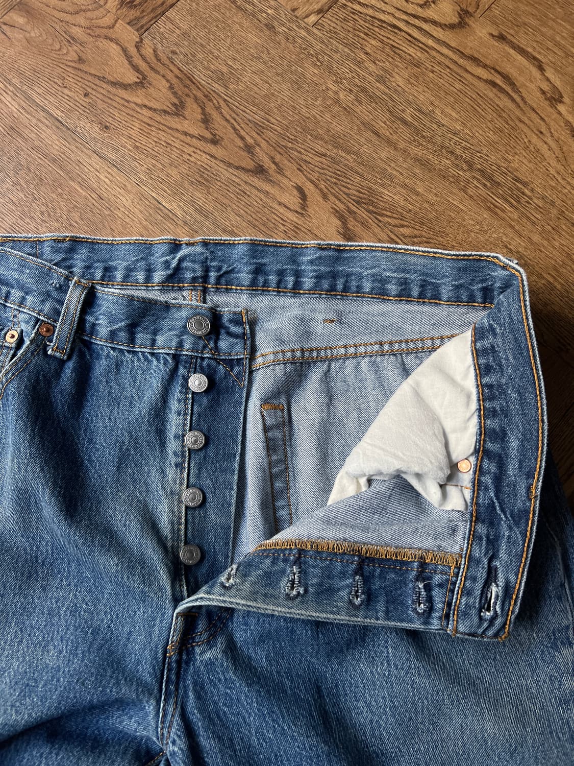 [38]리바이스 501 빈티지 워싱 데님 팬츠 상품이미지3