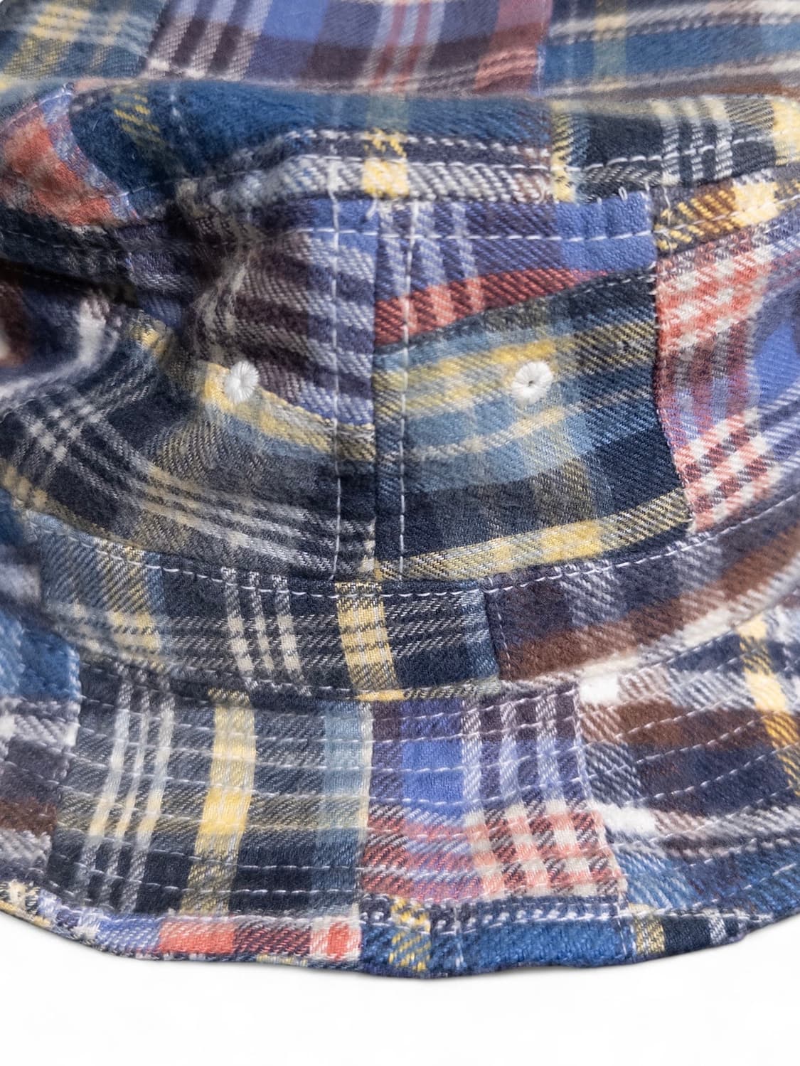 Override Patchwork Madras Bucket Hat 상품이미지3
