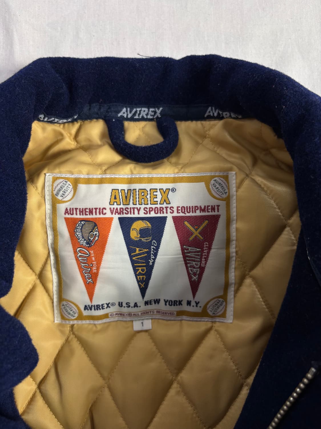 Avirex x Iatf 아비렉스 아이엠더퓨처 바시티  울 자켓 1 상품이미지7