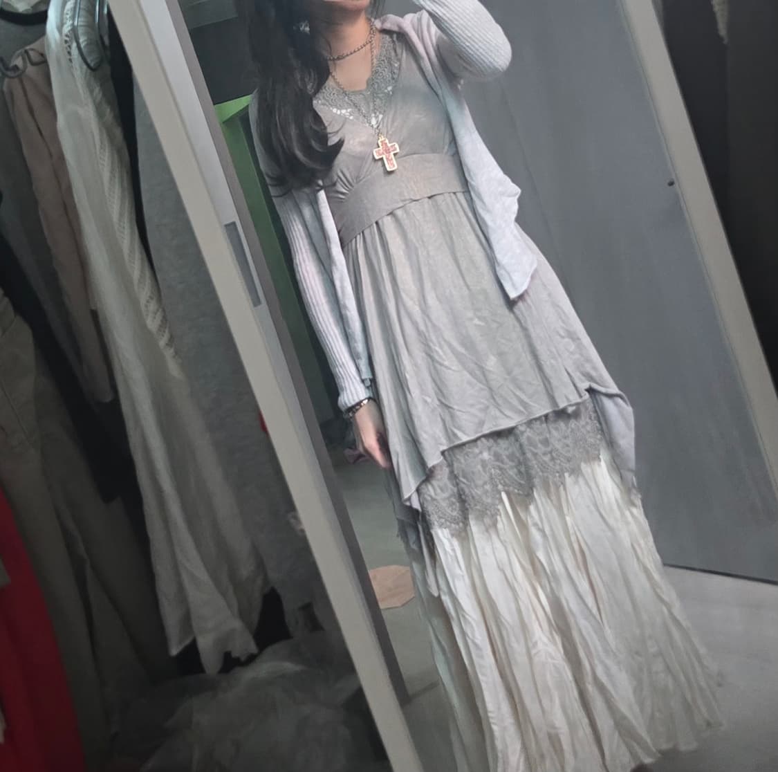 선가든 그레이 페어리 원피스셋 상품이미지3