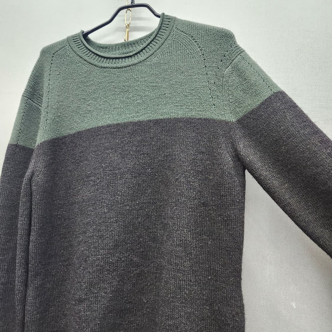 한섬 타임 컬러블록 니트(모(양모)알파카) L 상품이미지2