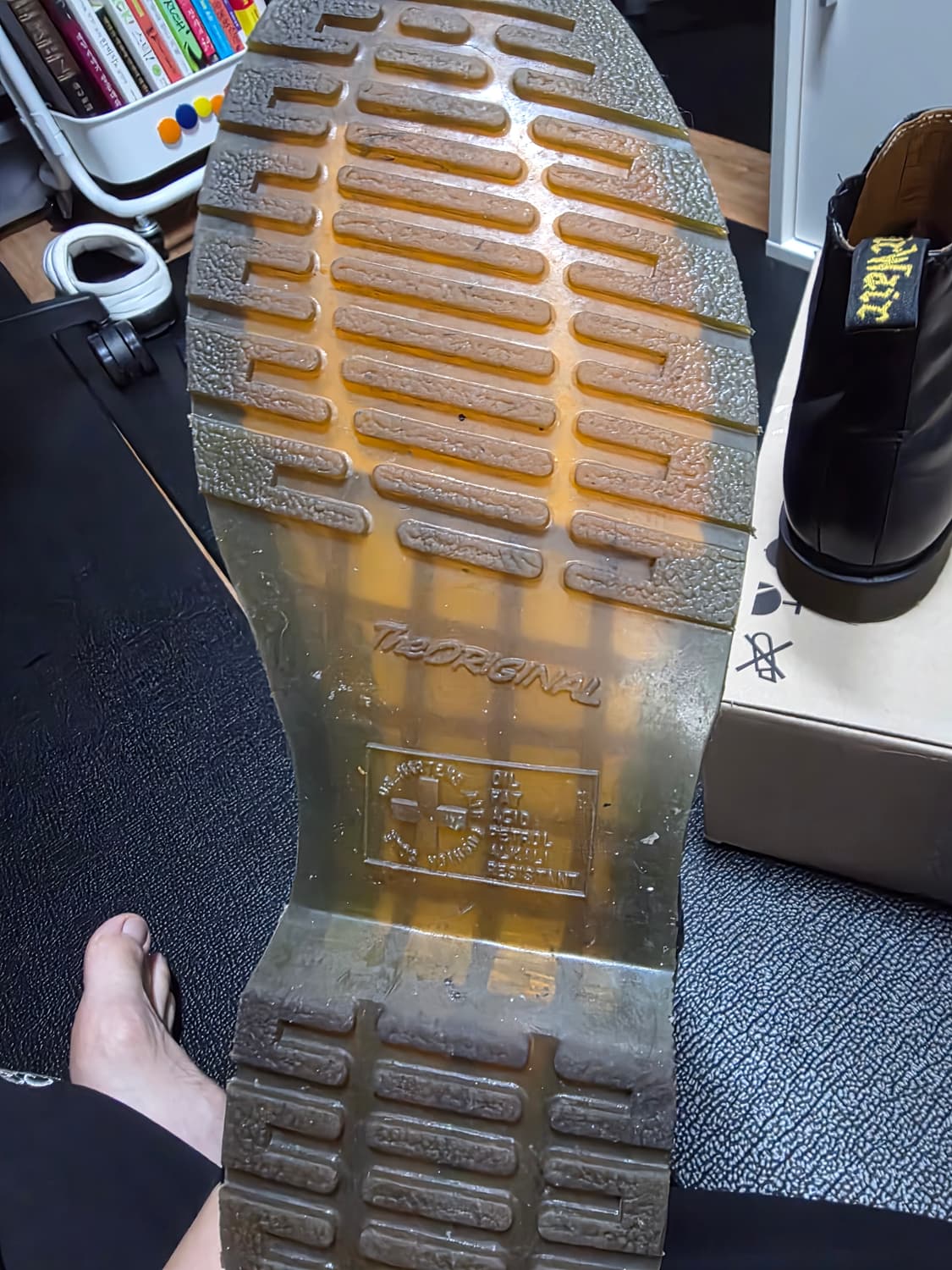 닥터마틴 모노 블랙 첼시 부츠 290 팔아요 상품이미지7