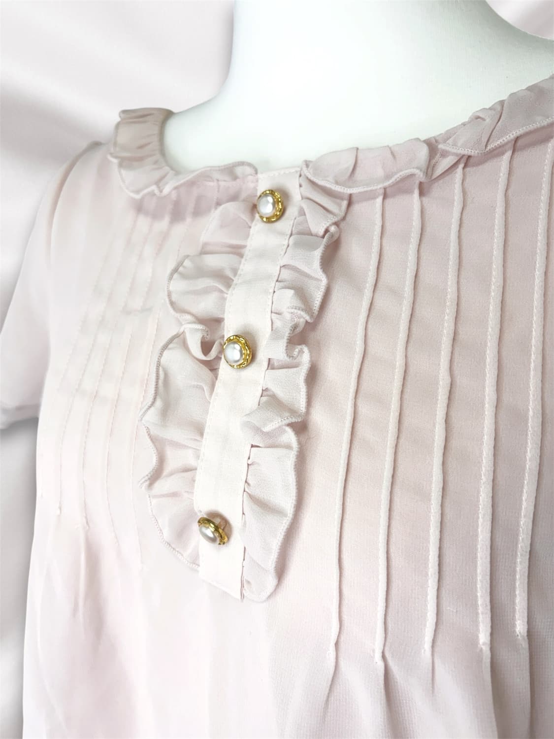 Sorridere 살구핑크 프릴 탑 L 상품이미지3