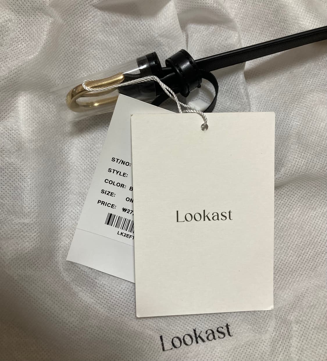 룩캐스트 검정벨트 (새상품) 상품이미지2