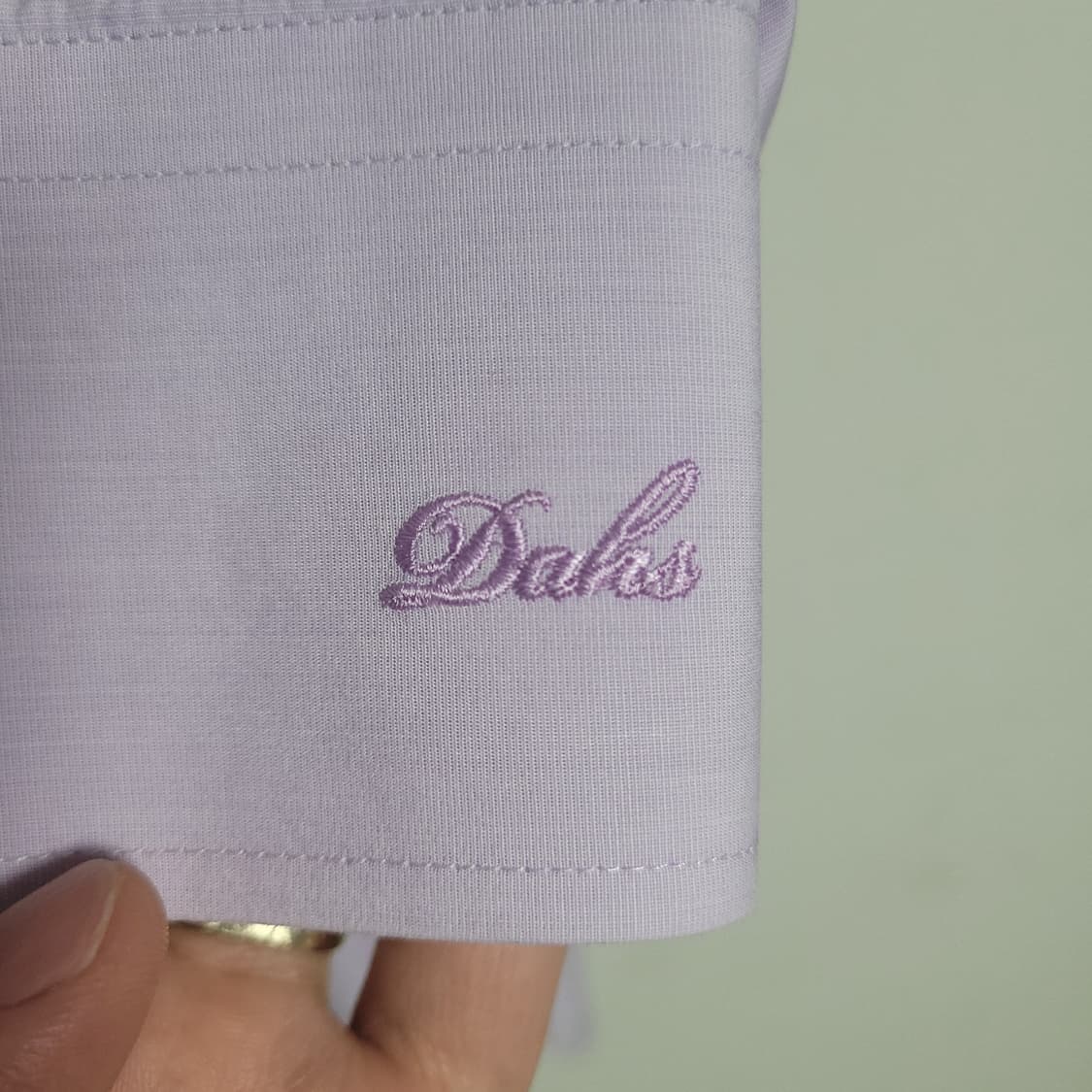 (105) DAKS 닥스 연보라 남성 긴팔 남방 셔츠 상품이미지4