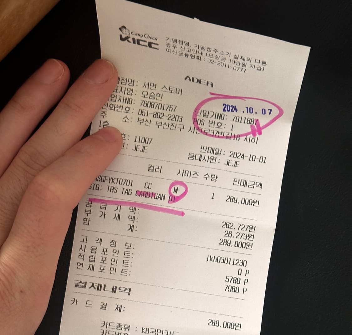 아더에러 시그니피컨트 TRS 태그 가디건 01 차콜 [M] 상품이미지5