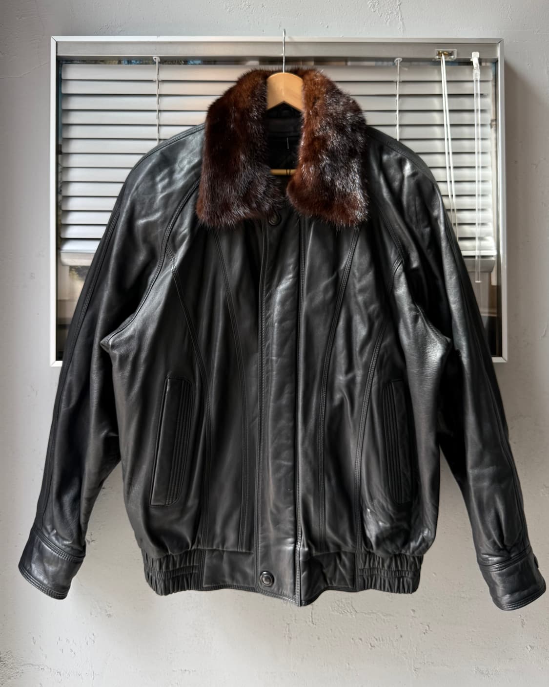 Indian 90s lambskin bomber jacket 상품이미지2