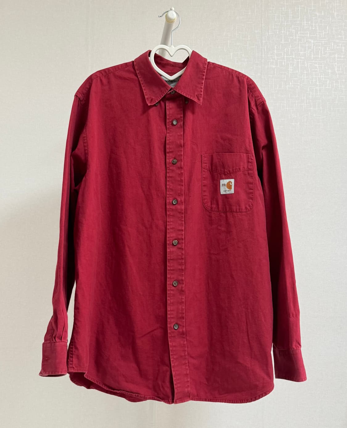 칼하트 FR 버건디 셔츠 L 상품이미지1