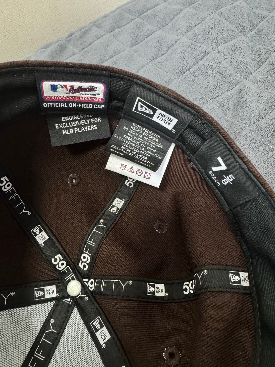 뉴에라 어센틱 샌디에이고 얼트 브라운 캡 모자 60.6cm (7 5/8) 상품이미지8