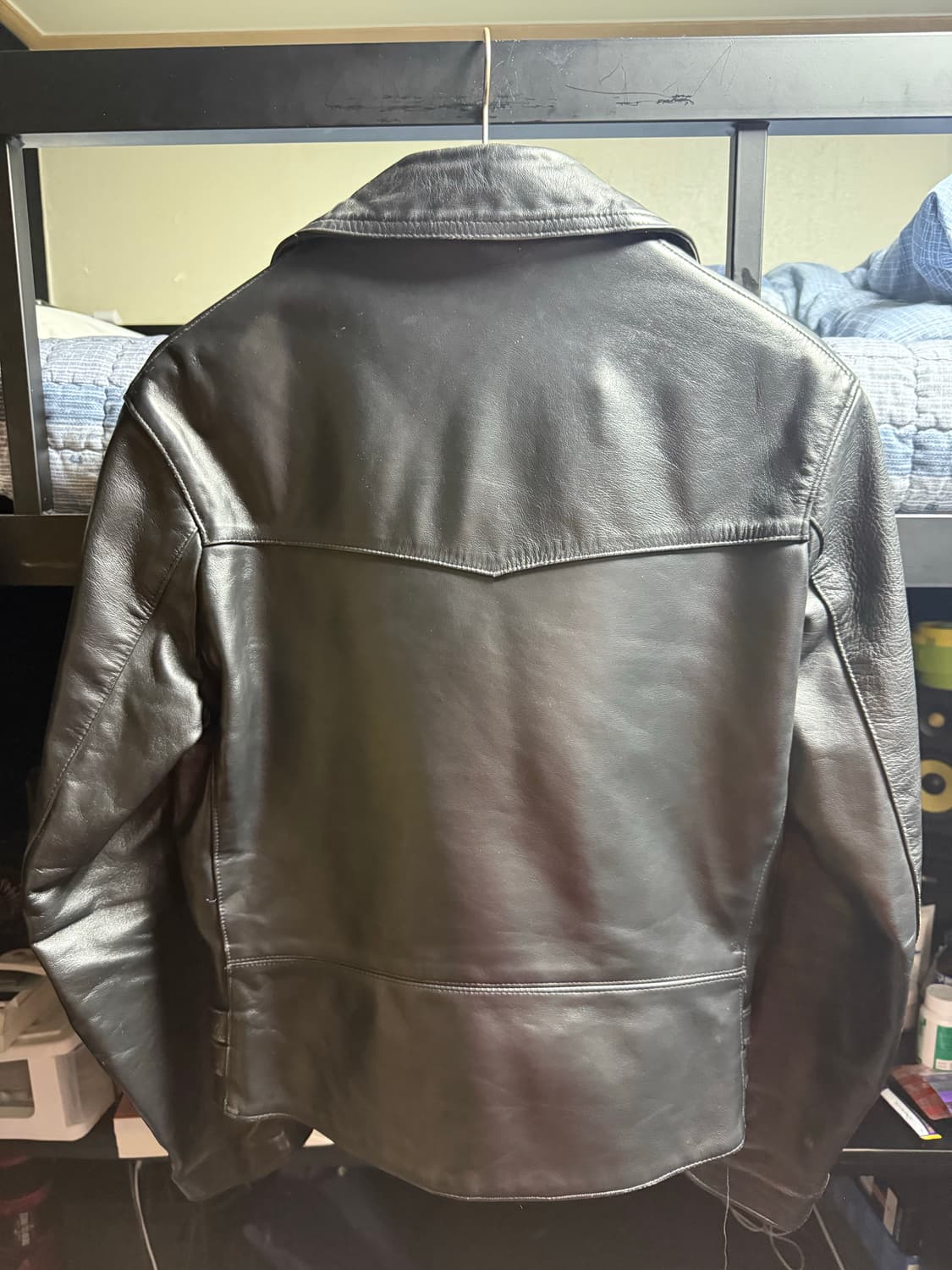 666 소가죽 더블 라이더 자켓 상품이미지4