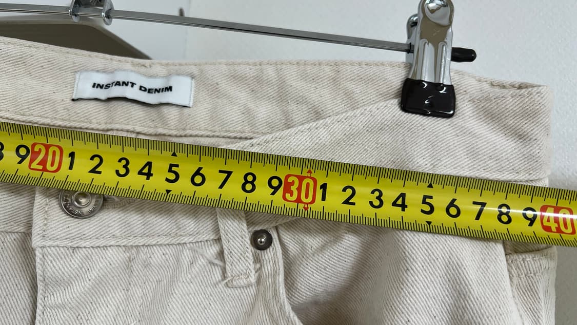 INSTANT DENIM 크림진 32 상품이미지4