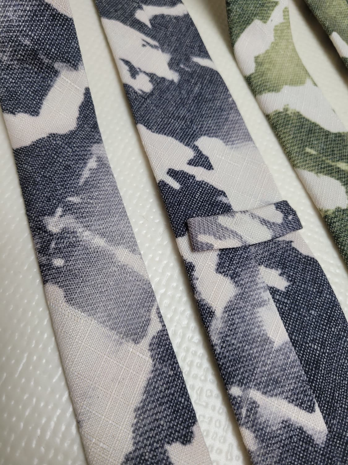 넥타이 3종 (까모패턴 퍼플, 그레이, 그린)  상품이미지10